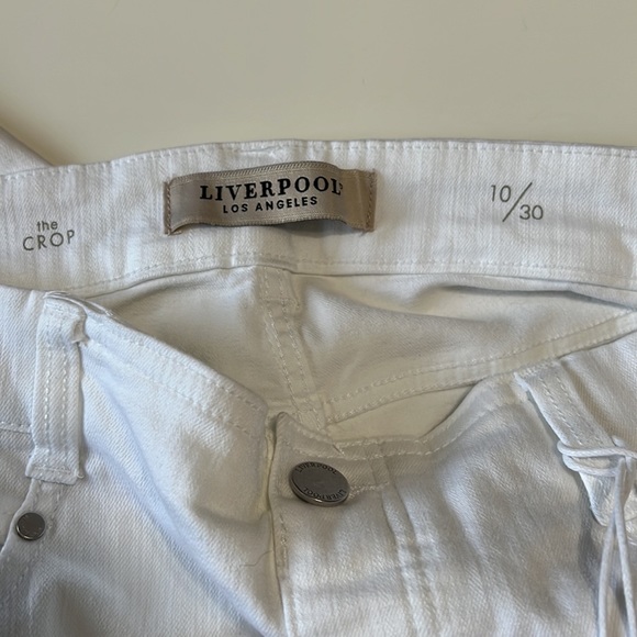 Liverpool The Gia Glider Crop Flare Pull on Jeans White Size 10 - Picture 8 of 11